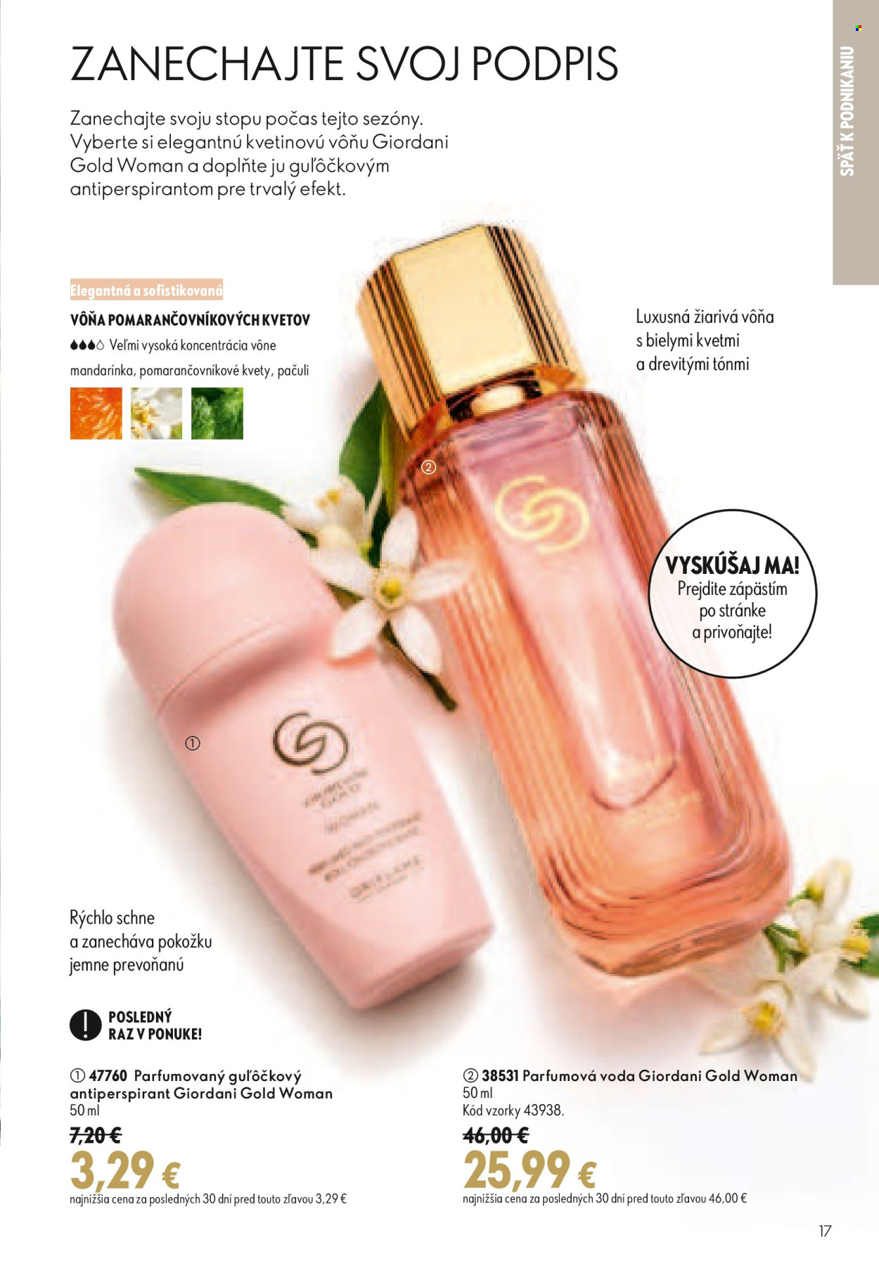 Leták Oriflame - 19.8.2026 - 8.9.2026. Strana 17