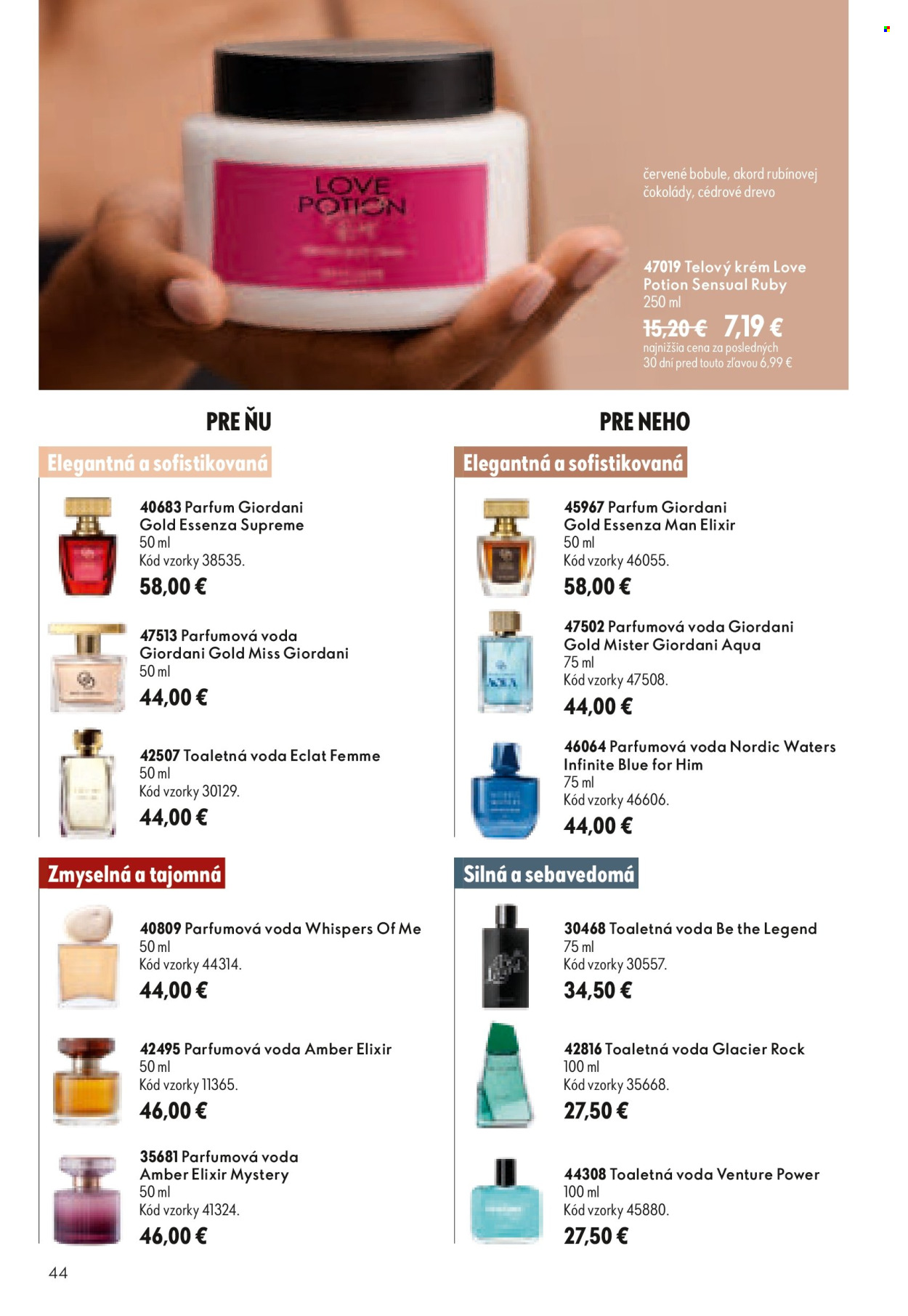 Leták Oriflame - 19.8.2026 - 8.9.2026. Strana 44