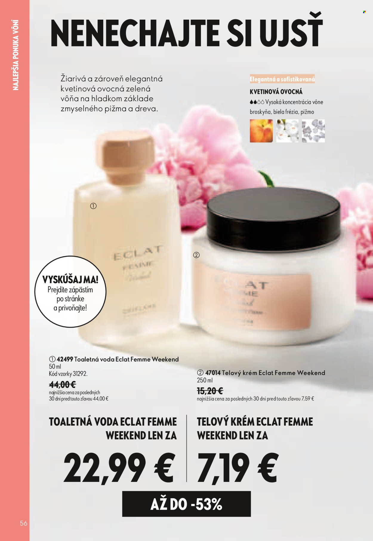 Leták Oriflame - 19.8.2026 - 8.9.2026. Strana 56