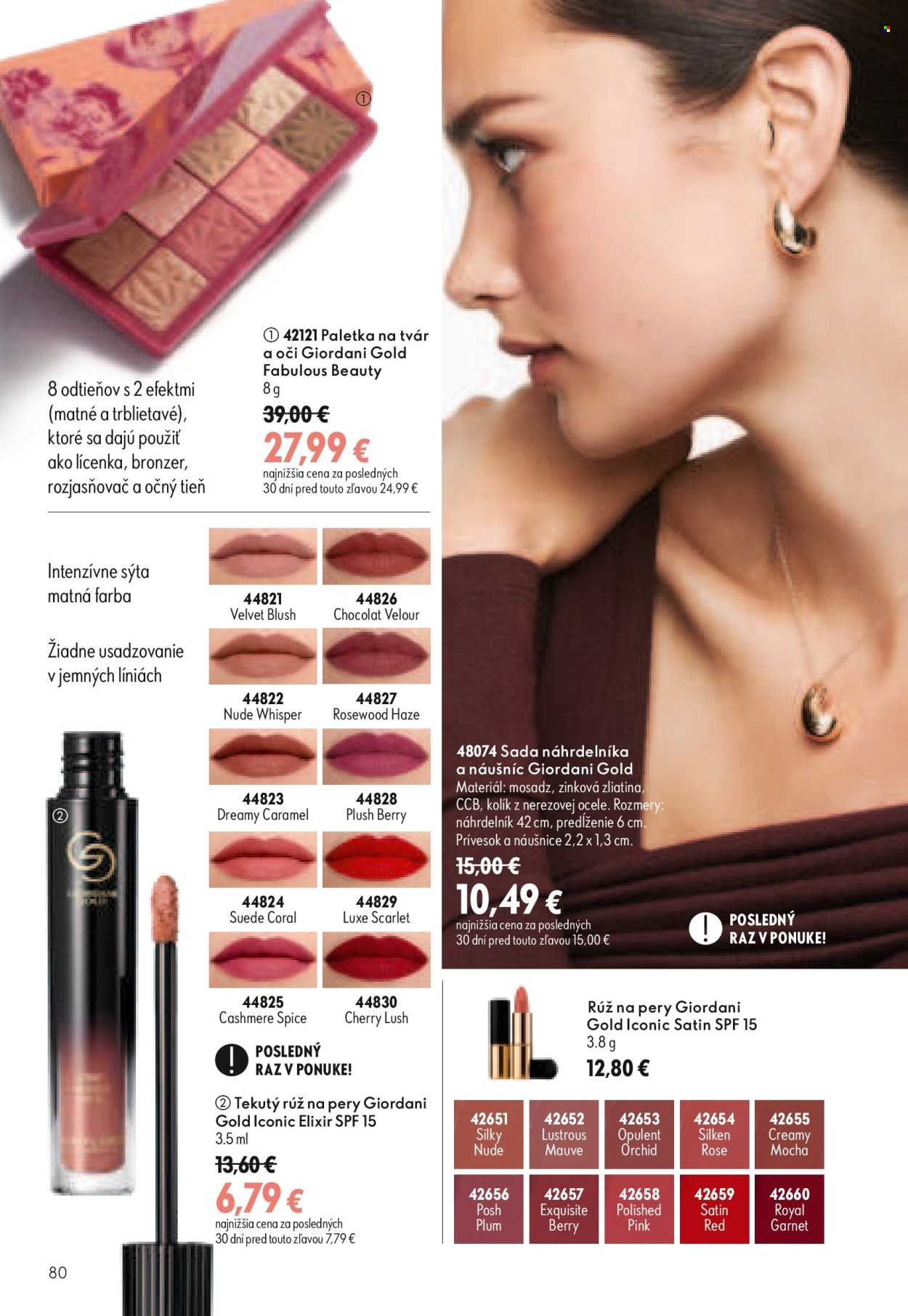 Leták Oriflame - 19.8.2026 - 8.9.2026. Strana 80