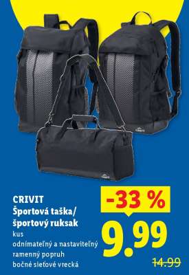 CRIVIT Športová taška/športový ruksak