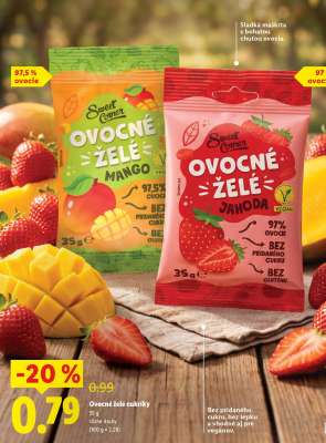 Ovocné želé cukríky