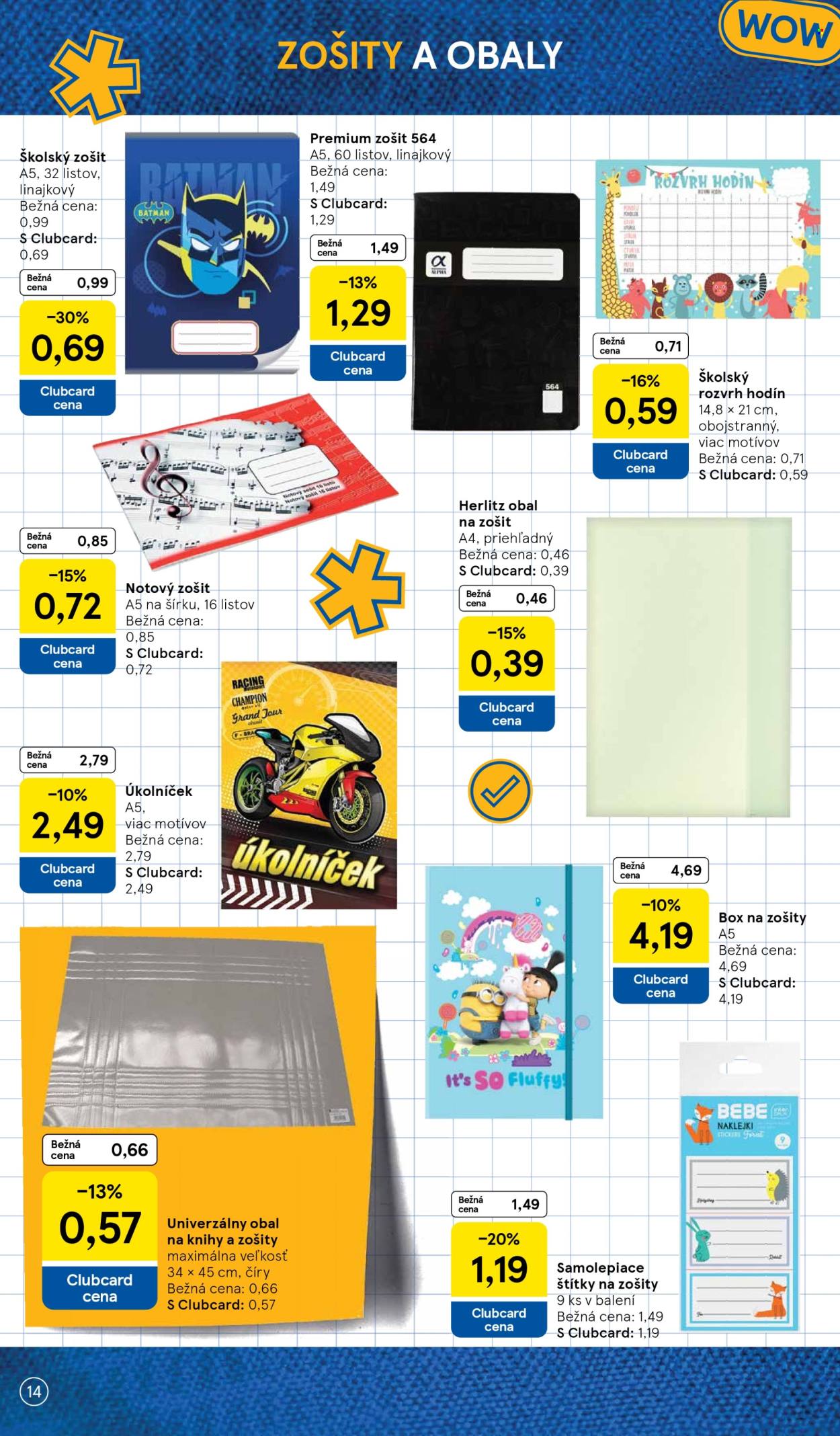 Leták TESCO hypermarket - 3.8.2026 - 13.9.2026. Strana 14