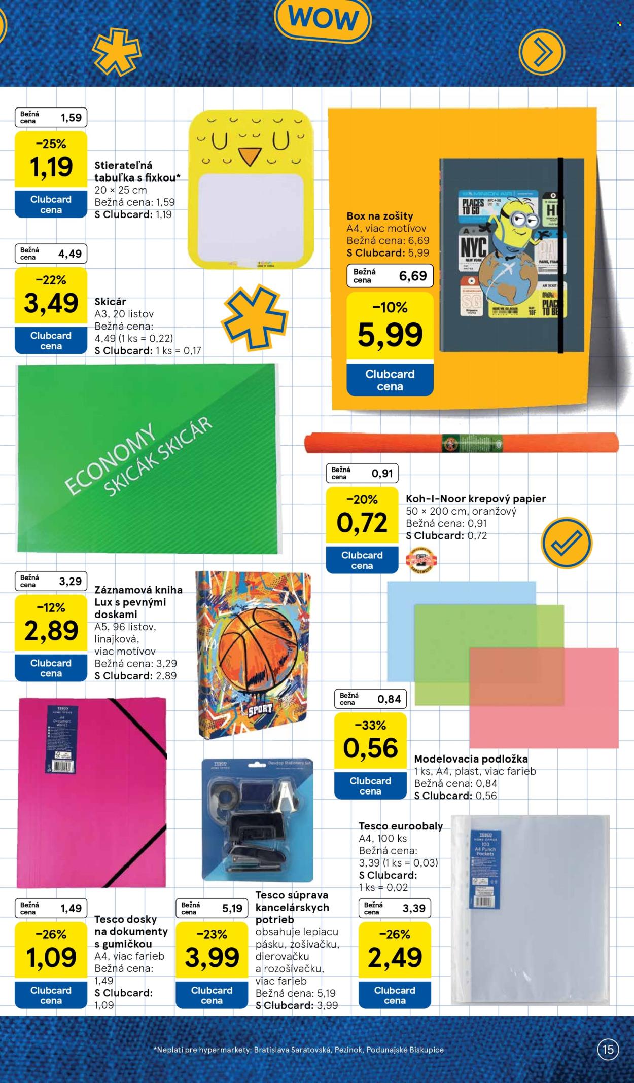 Leták TESCO hypermarket - 3.8.2026 - 13.9.2026. Strana 15