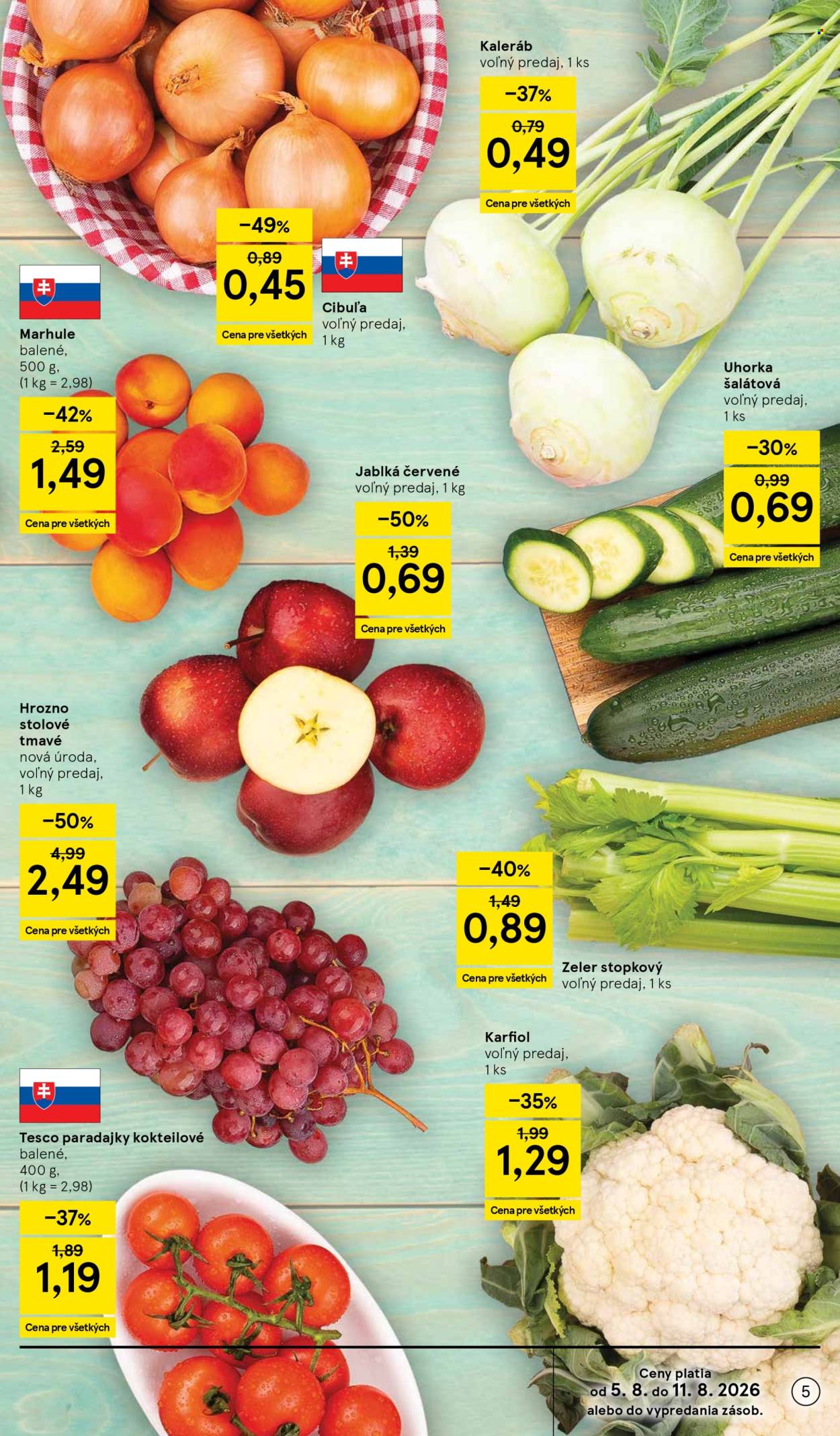 Leták TESCO - 5.8.2026 - 11.8.2026. Strana 5