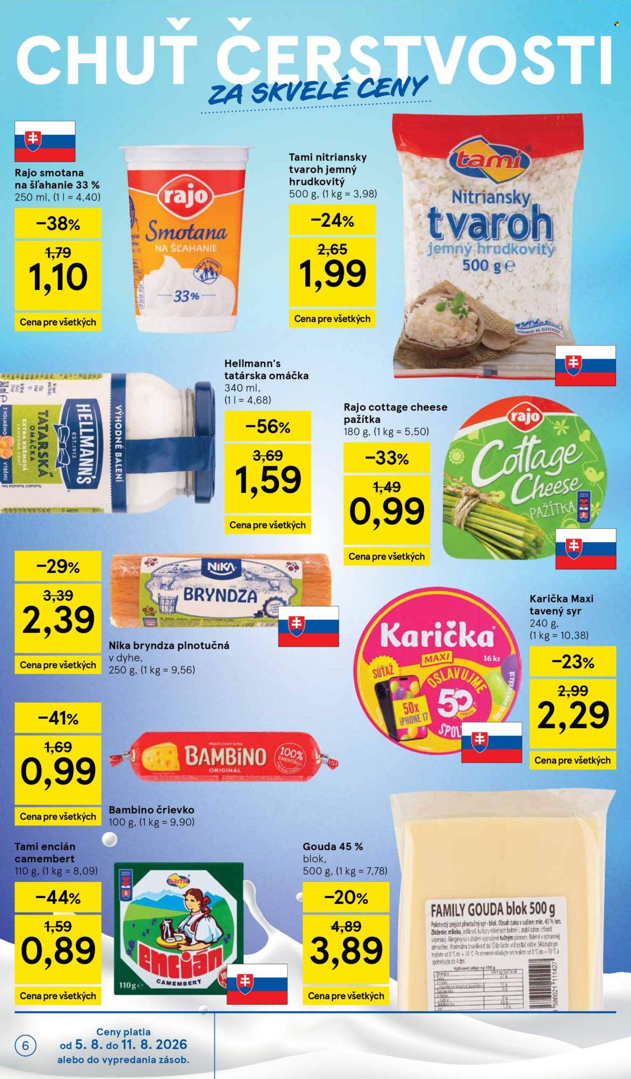 Leták TESCO - 5.8.2026 - 11.8.2026. Strana 6