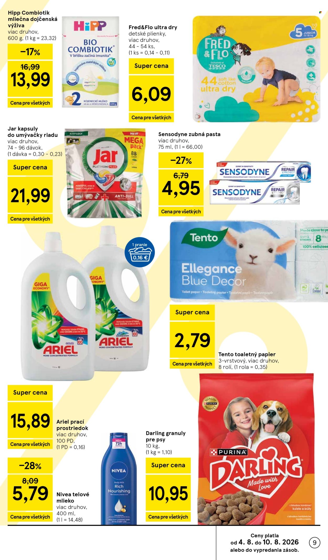 Leták TESCO - 5.8.2026 - 11.8.2026. Strana 9