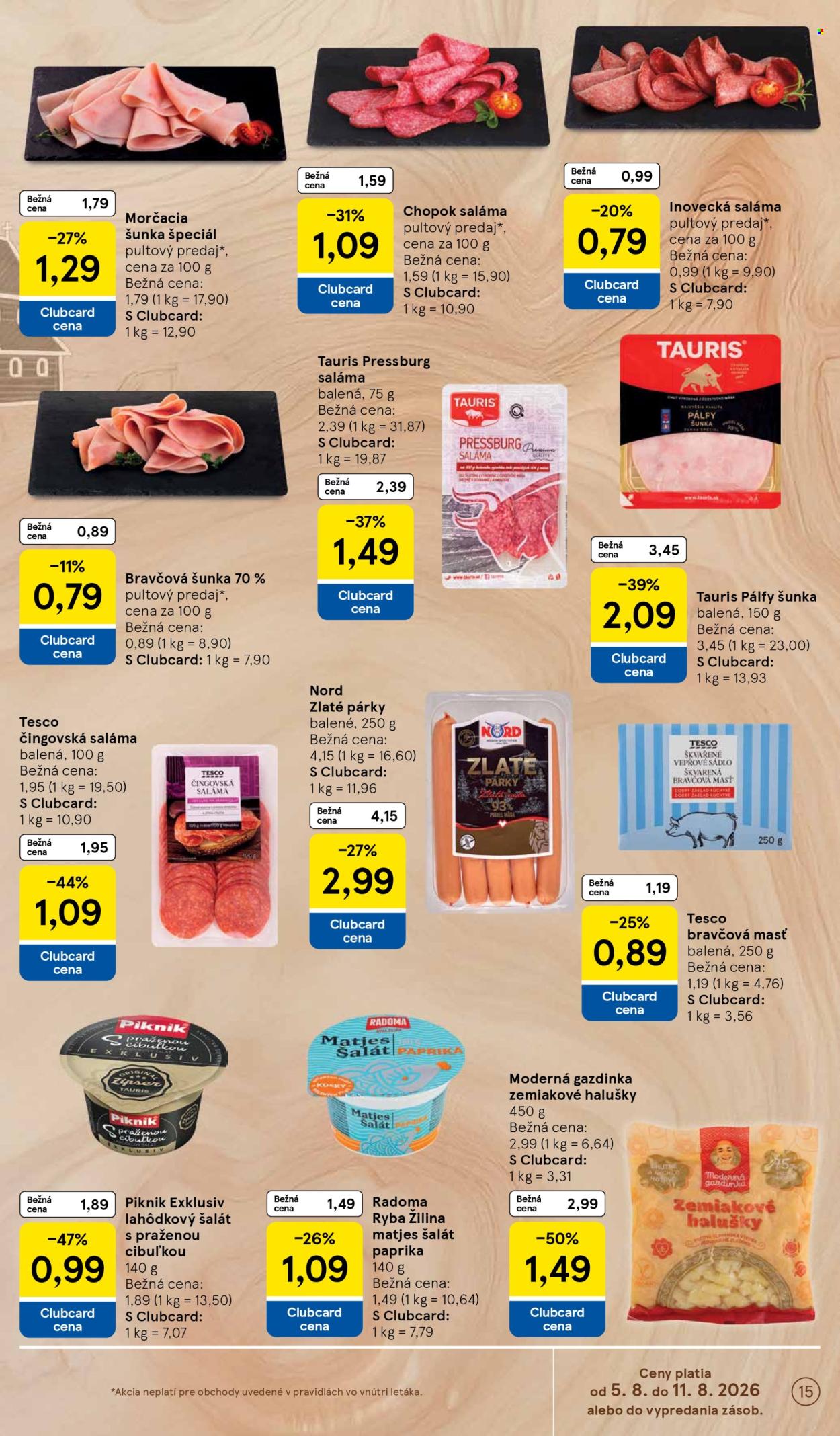 Leták TESCO - 5.8.2026 - 11.8.2026. Strana 15