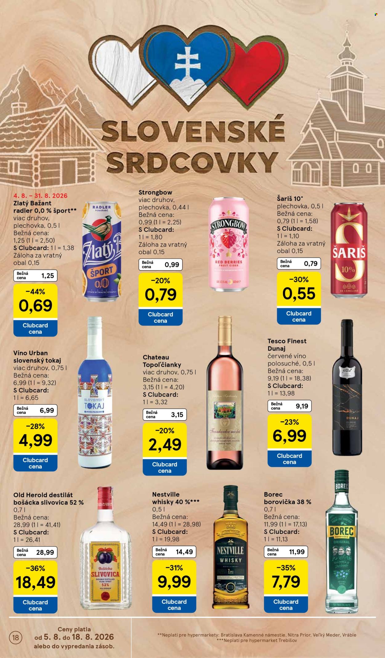 Leták TESCO - 5.8.2026 - 11.8.2026. Strana 18