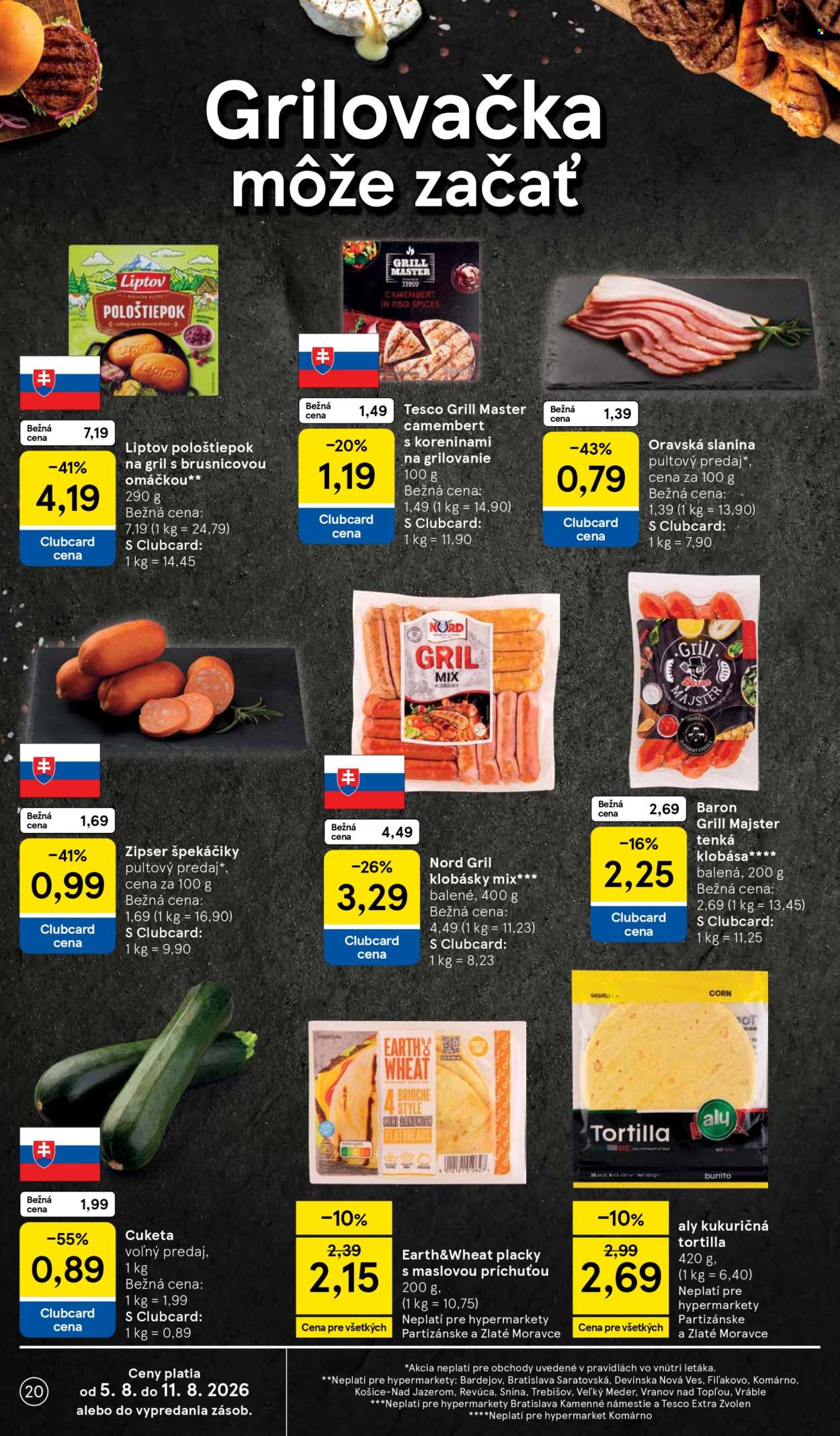 Leták TESCO - 5.8.2026 - 11.8.2026. Strana 20
