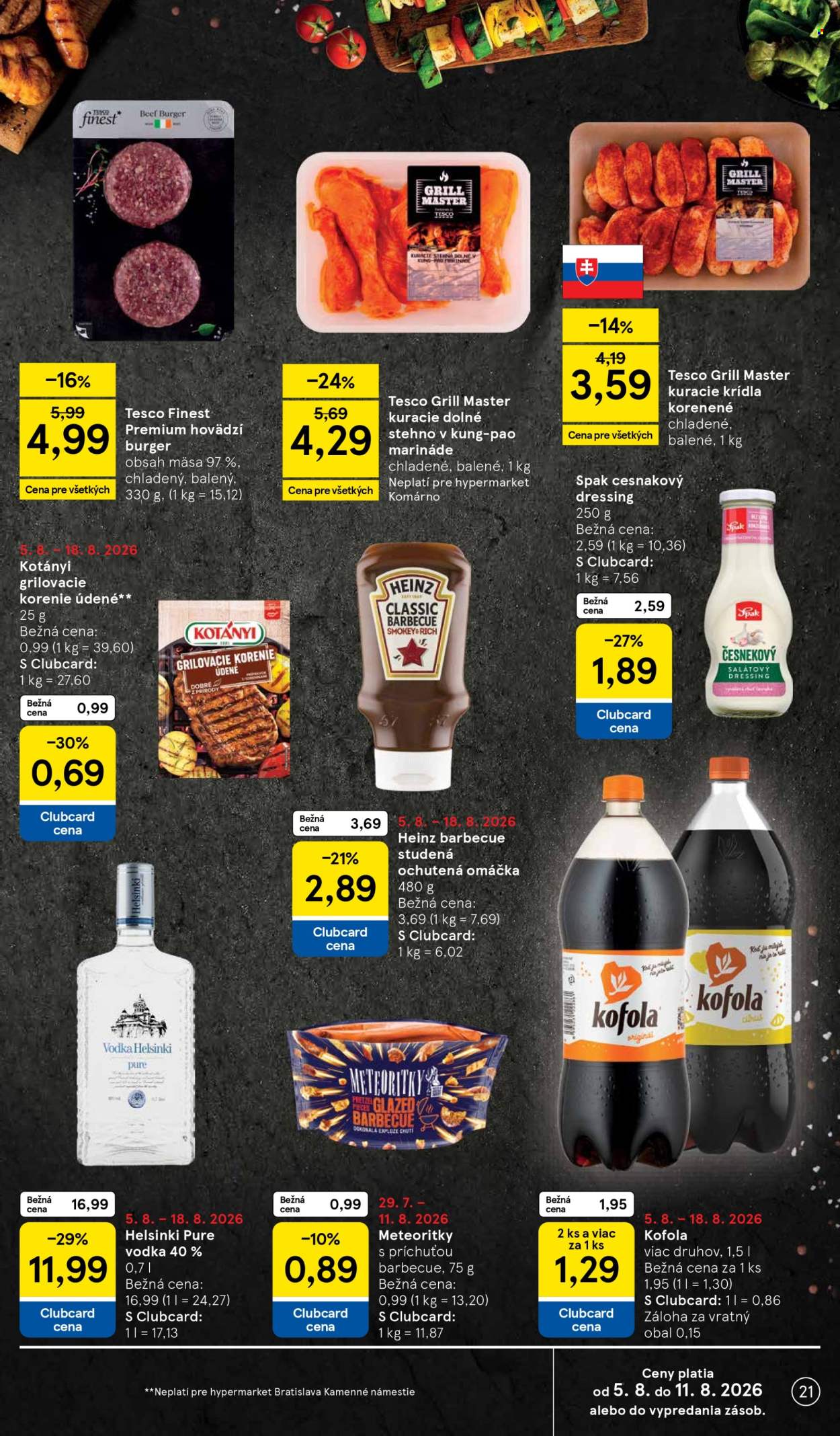Leták TESCO - 5.8.2026 - 11.8.2026. Strana 21
