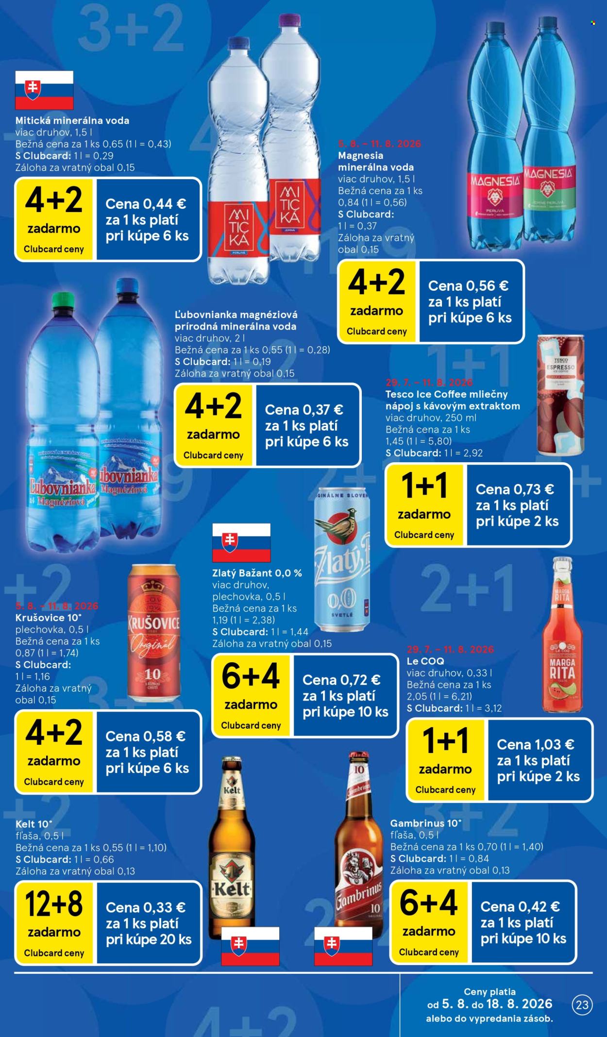 Leták TESCO - 5.8.2026 - 11.8.2026. Strana 23