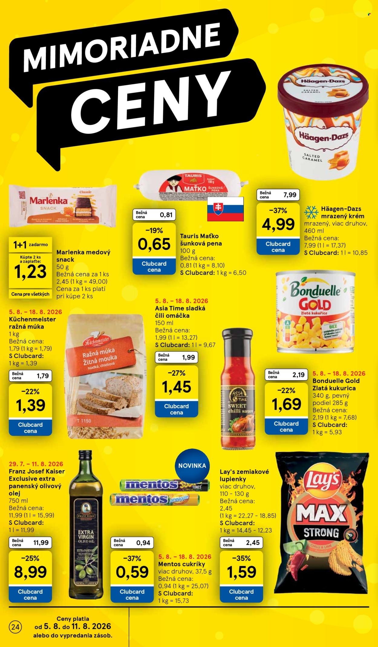 Leták TESCO - 5.8.2026 - 11.8.2026. Strana 24