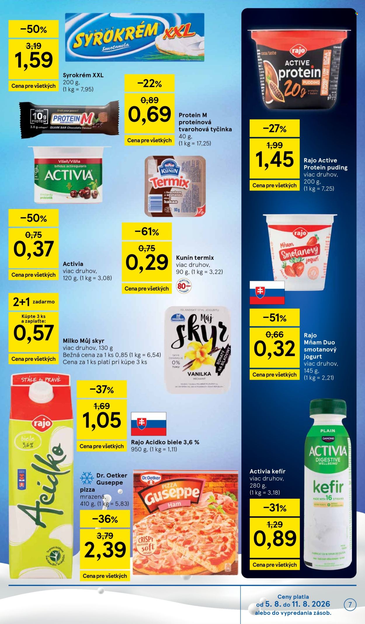 Leták TESCO supermarket - 5.8.2026 - 11.8.2026. Strana 7