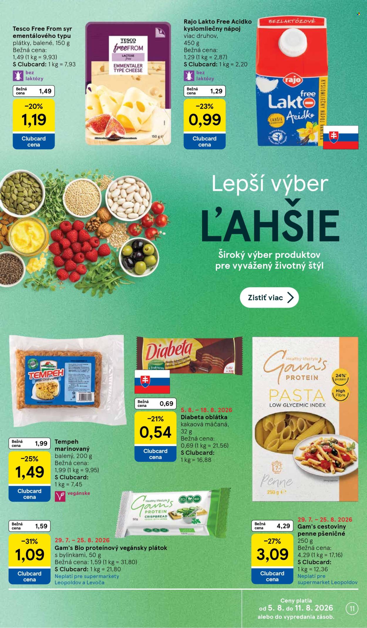 Leták TESCO supermarket - 5.8.2026 - 11.8.2026. Strana 11