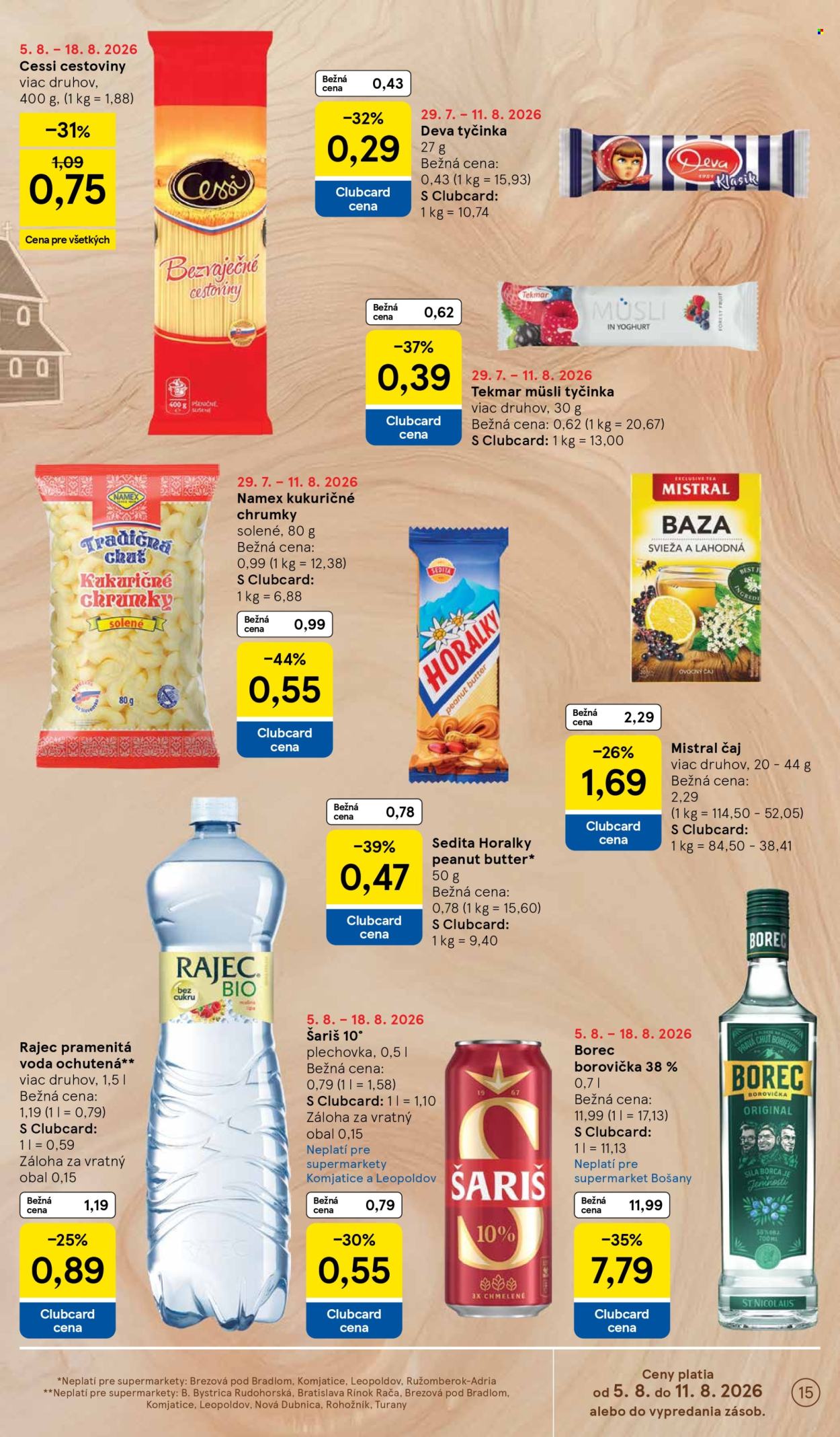 Leták TESCO supermarket - 5.8.2026 - 11.8.2026. Strana 15
