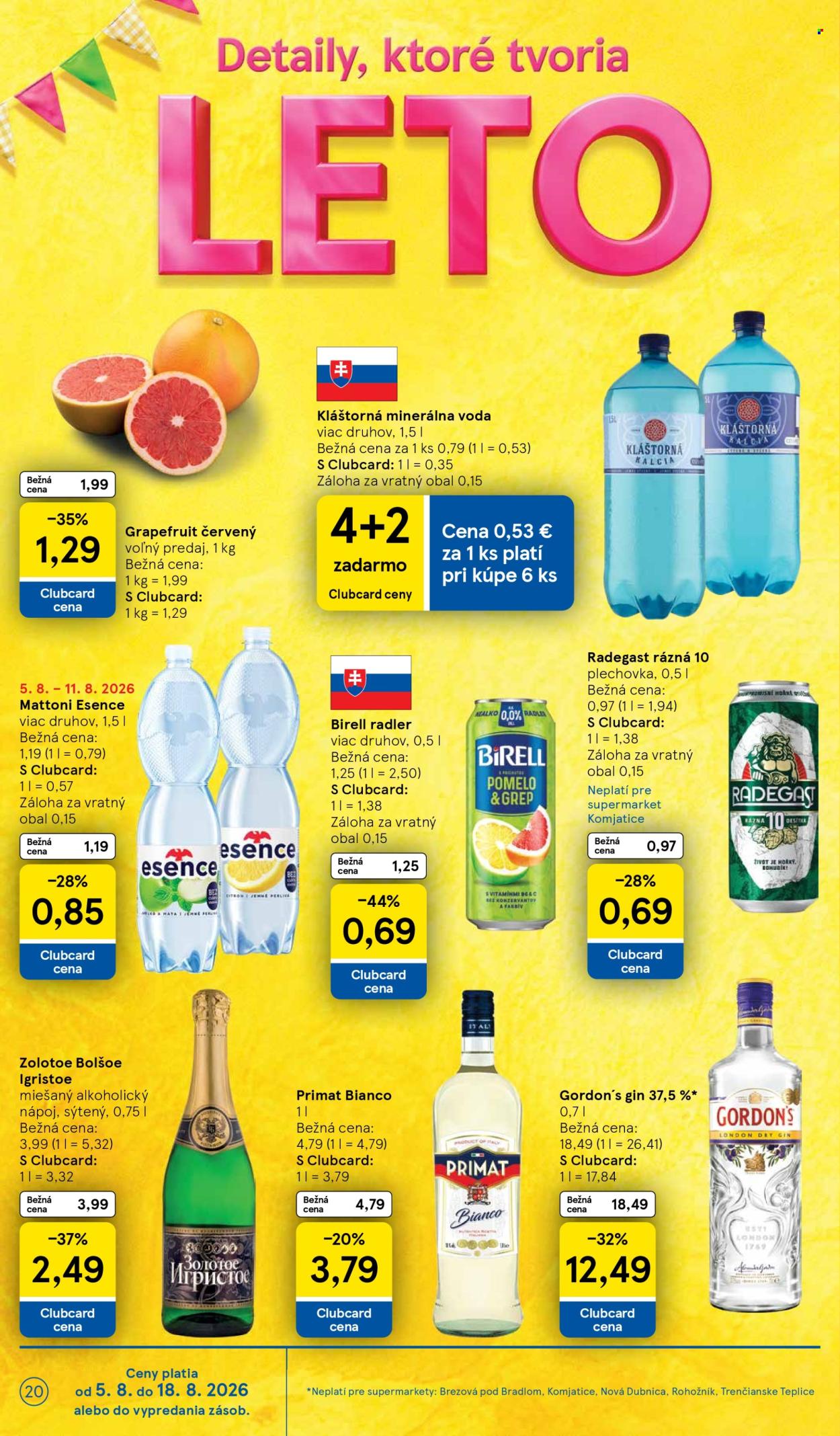 Leták TESCO supermarket - 5.8.2026 - 11.8.2026. Strana 20