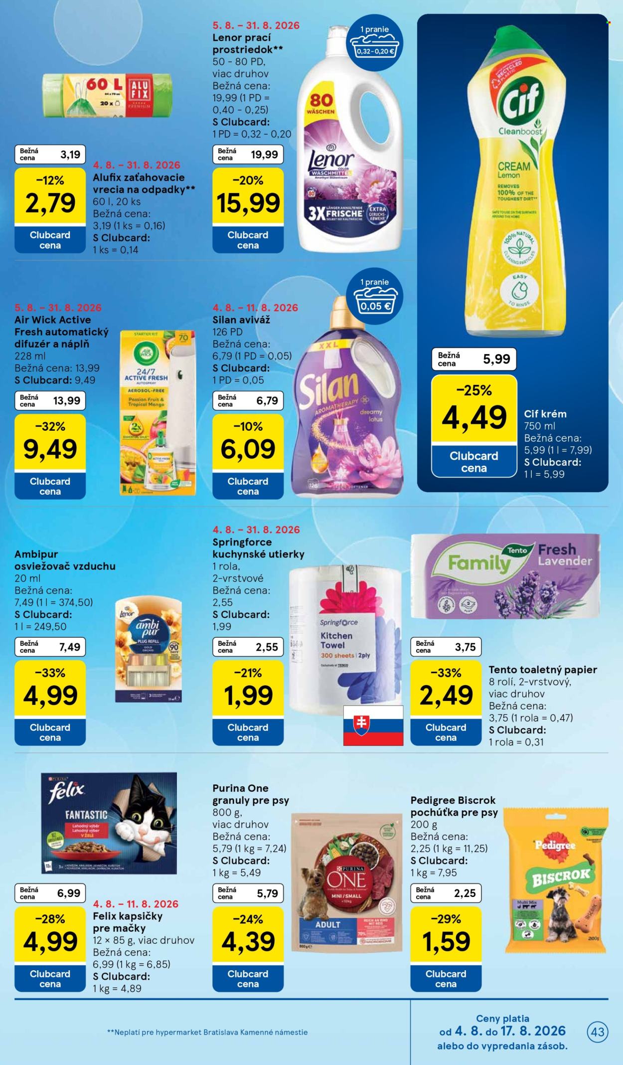 Leták TESCO - 5.8.2026 - 11.8.2026. Strana 43