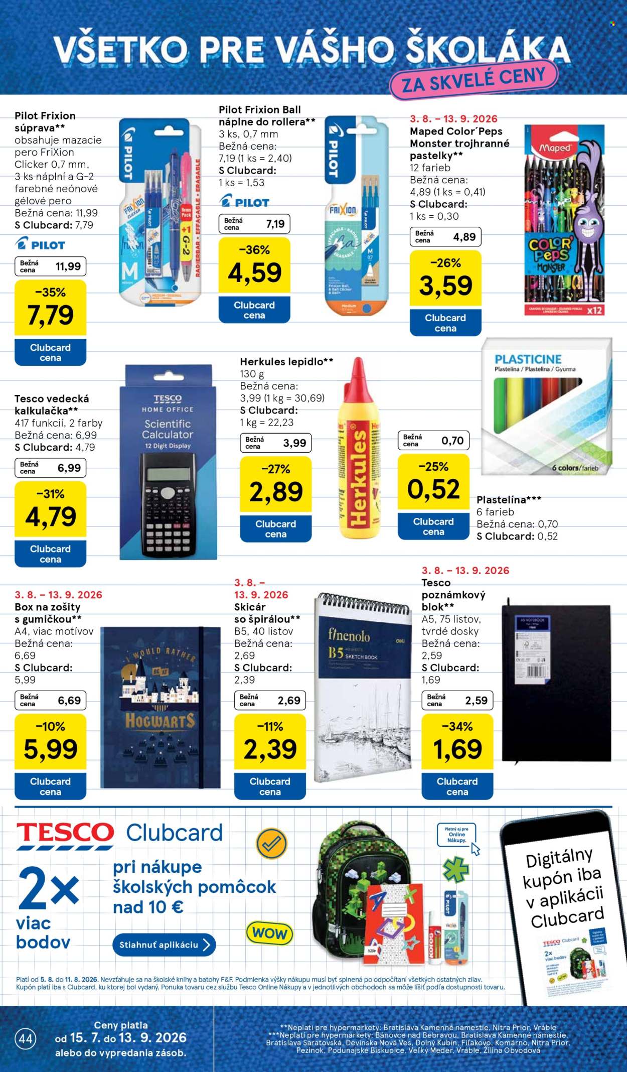 Leták TESCO - 5.8.2026 - 11.8.2026. Strana 44