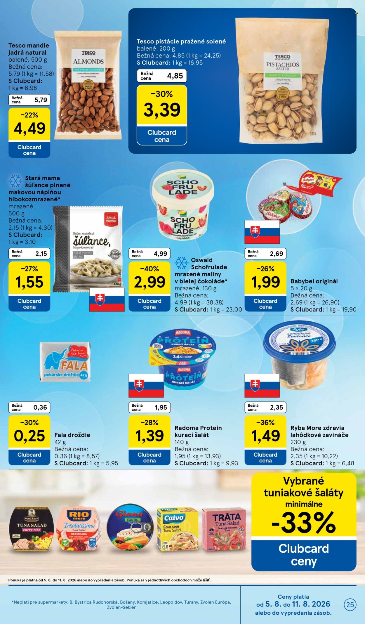 Leták TESCO supermarket - 5.8.2026 - 11.8.2026. Strana 25