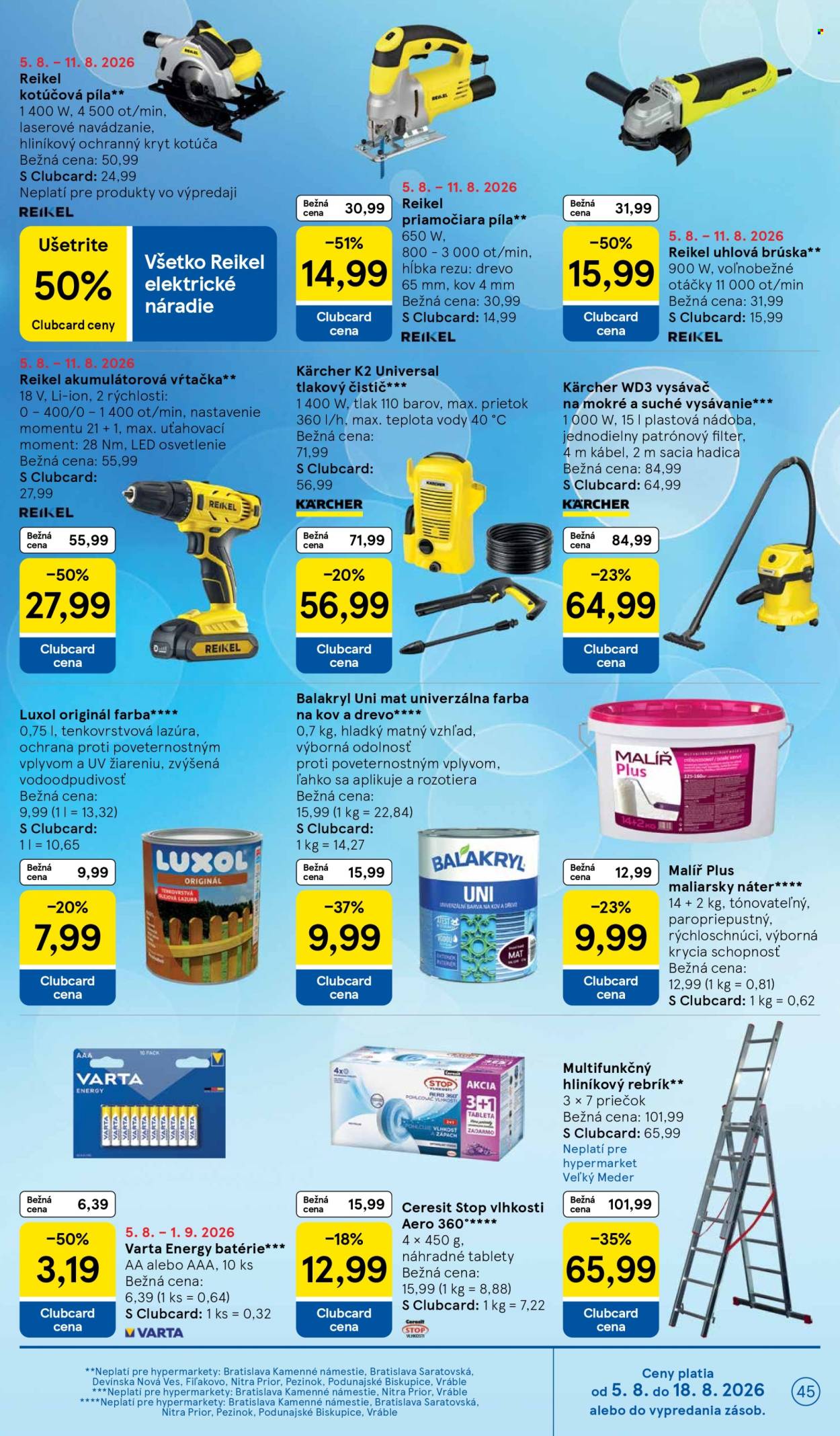 Leták TESCO - 5.8.2026 - 11.8.2026. Strana 45