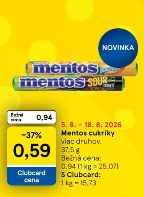MENTOS CUKRÍKY