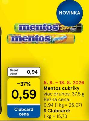 MENTOS CUKRÍKY