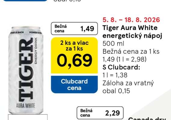 Tiger Aura White energetický nápoj