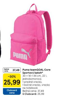 Puma teamGOAL Core športový batoh**