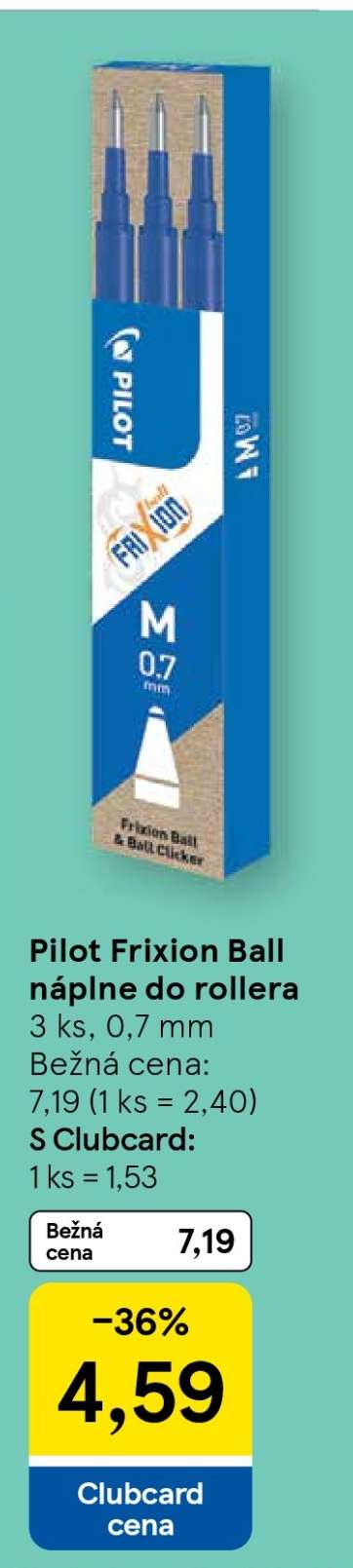 Pilot Frixion Ball náplne do rollera**