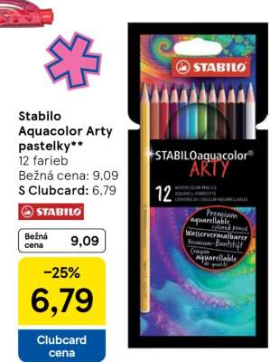 Stabilo Aquacolor Arty pastelky**