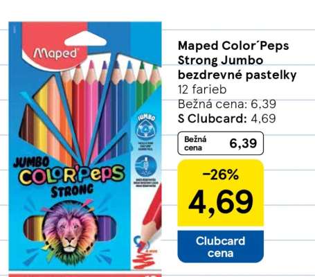 Maped Color´Peps Strong Jumbo bezdrevné pastelky