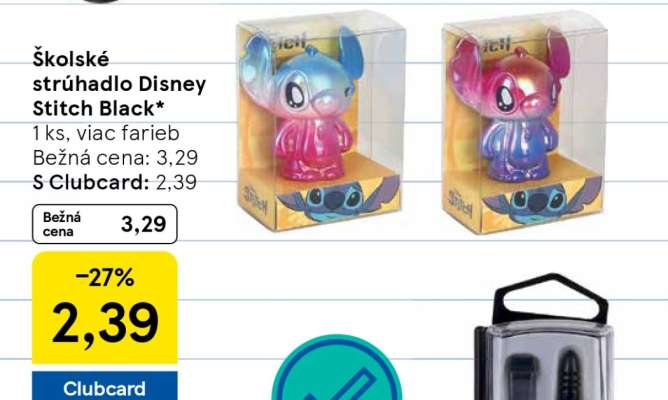 Školské strúhadlo Disney Stitch Black
