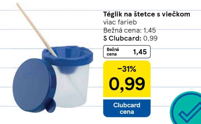 Téglik na štetce s viečkom**