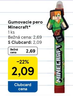 Gumovacie pero Minecraft