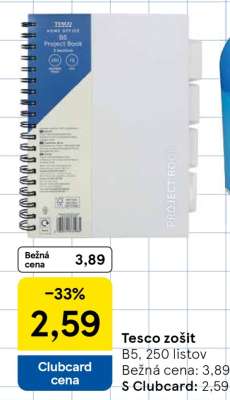 Tesco zošit