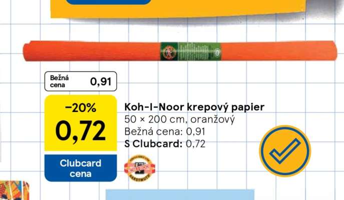 Koh-I-Noor krepový papier**