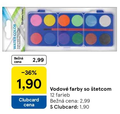 Vodové farby so štetcom