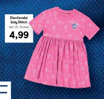 Dievčenské šaty Stitch