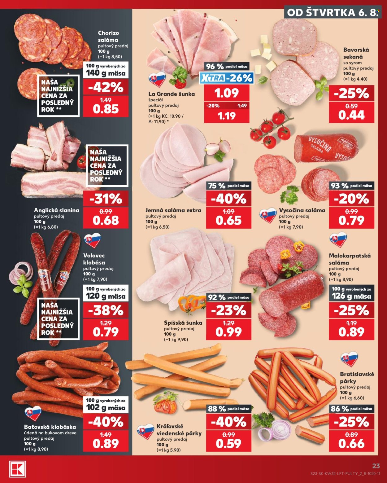 Leták Kaufland - 6.8.2026 - 12.8.2026. Strana 23