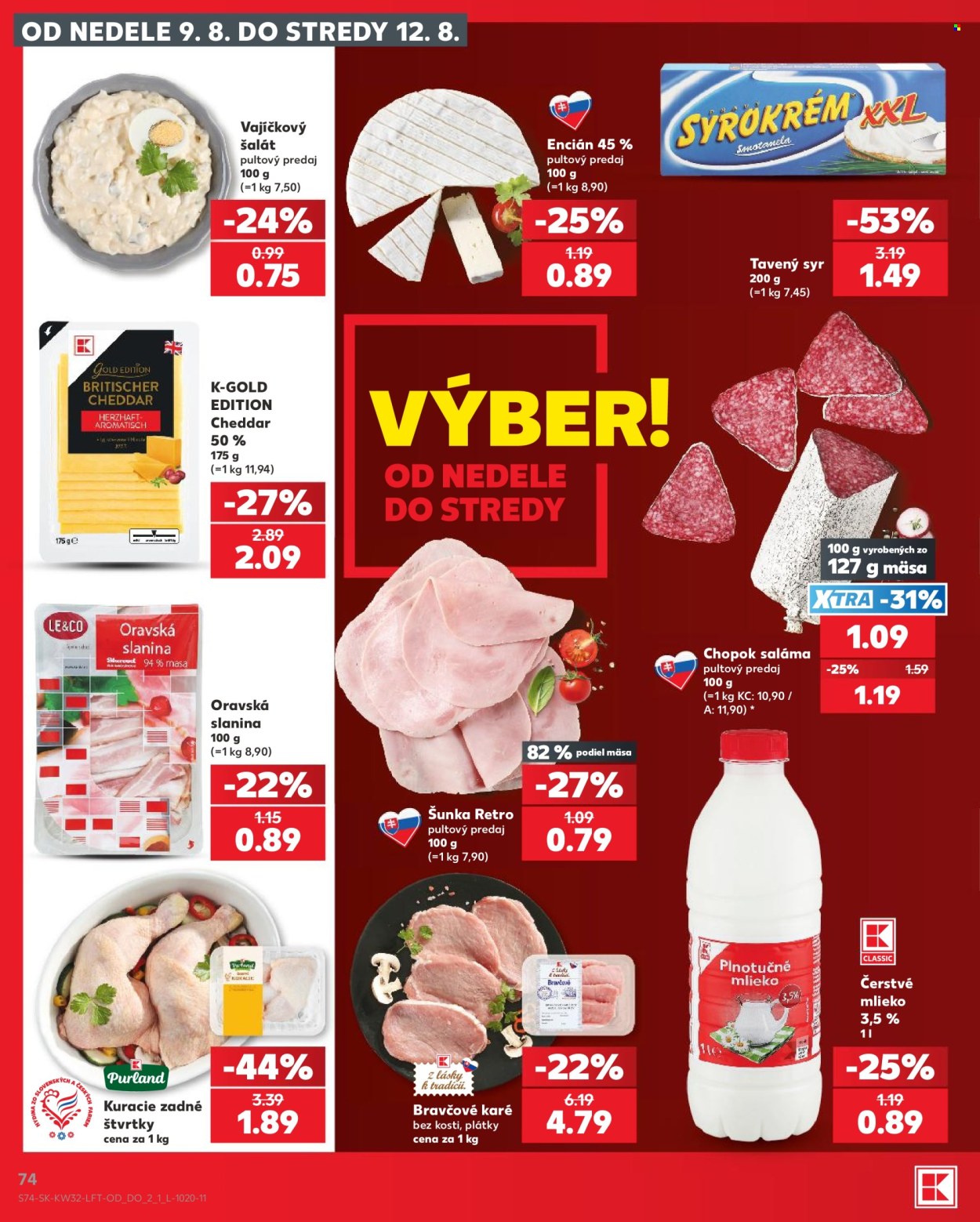 Leták Kaufland - 6.8.2026 - 12.8.2026. Strana 74