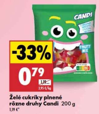 Želé cukríky plnené rôzne druhy Candi 200 g