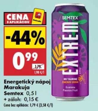 Energetický nápoj Marakuja Semtex 0,5 l