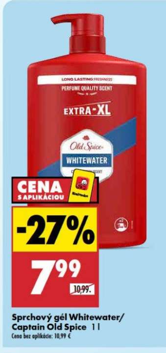 Sprchový gél Whitewater/Captain Old Spice 1 l