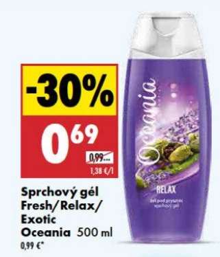 Sprchový gél Fresh/Relax/Exotic Oceania – 500 ml