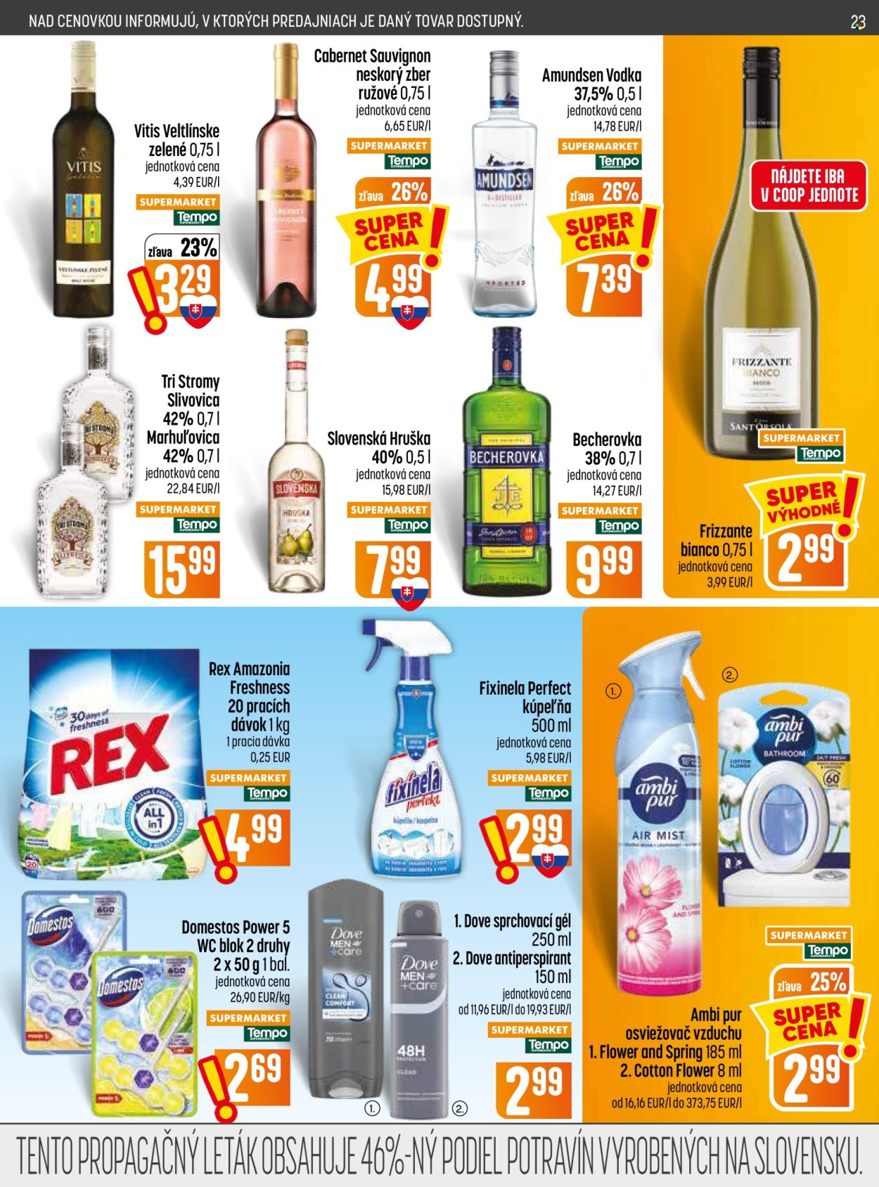 Leták COOP Jednota - 6.8.2026 - 12.8.2026. Strana 23