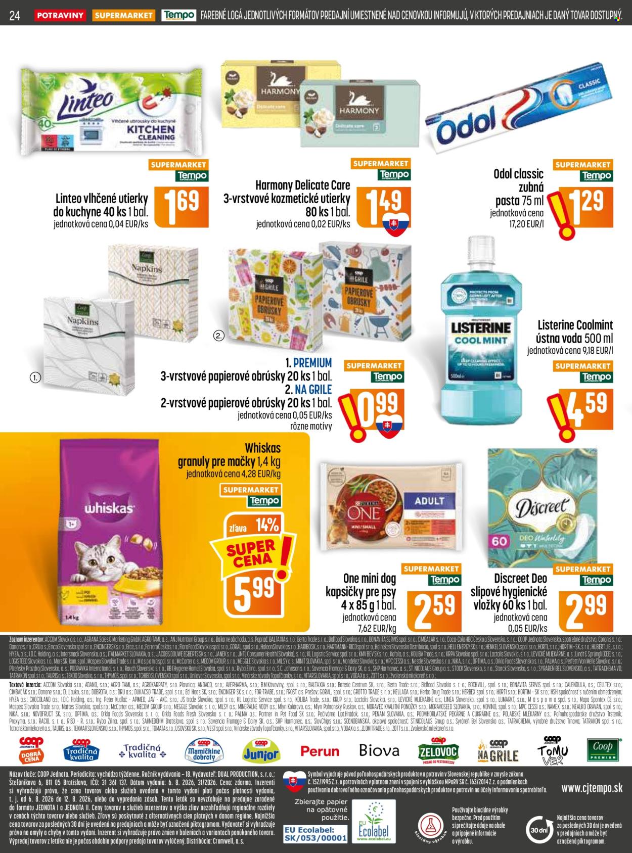 Leták COOP Jednota - 6.8.2026 - 12.8.2026. Strana 24