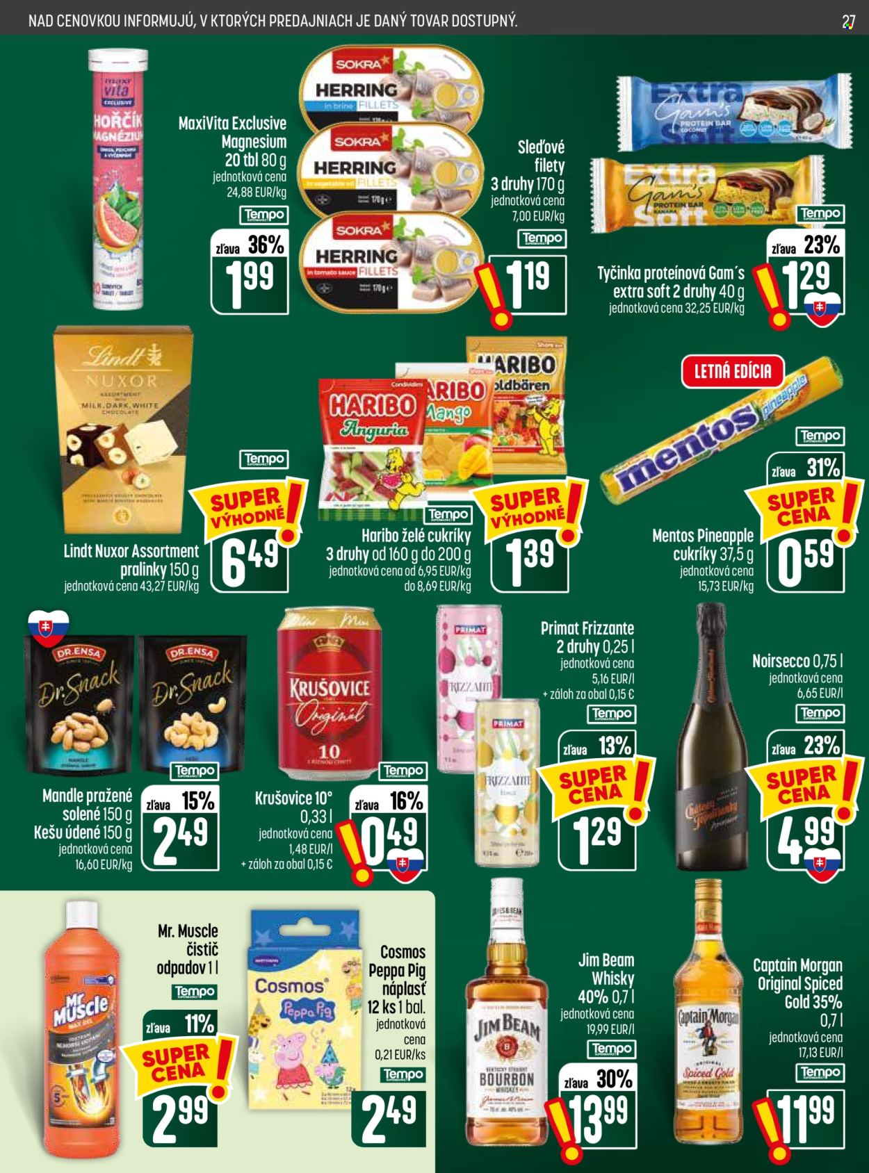 Leták COOP Jednota - 6.8.2026 - 12.8.2026. Strana 27