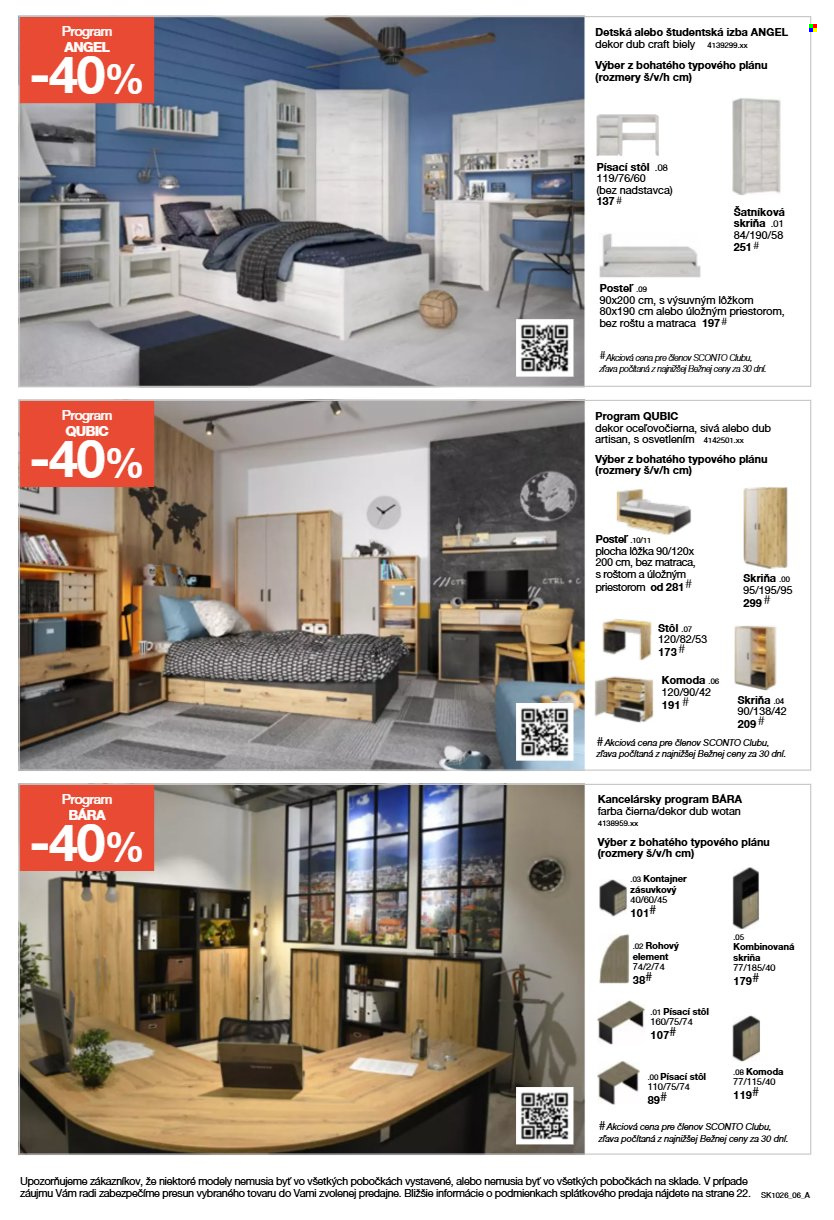 Leták Sconto nábytok - 5.8.2026 - 25.8.2026. Strana 6