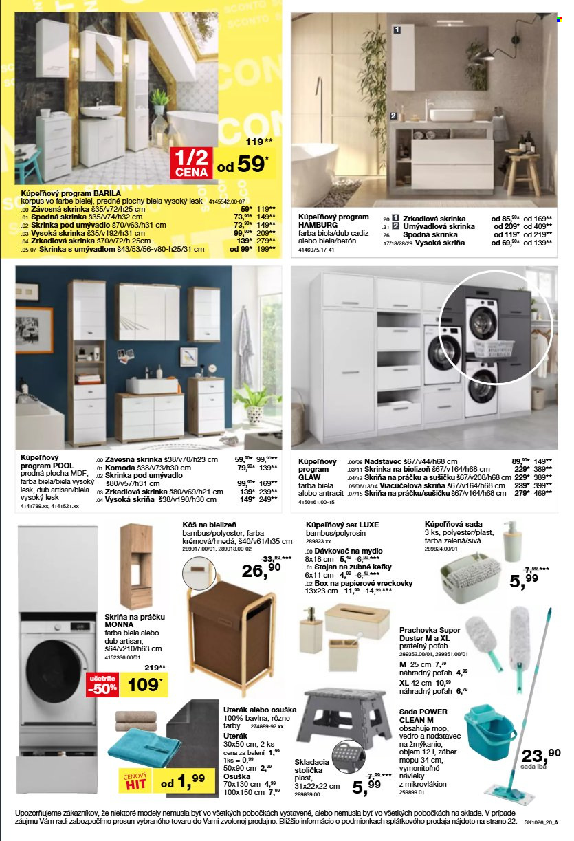 Leták Sconto nábytok - 5.8.2026 - 25.8.2026. Strana 20